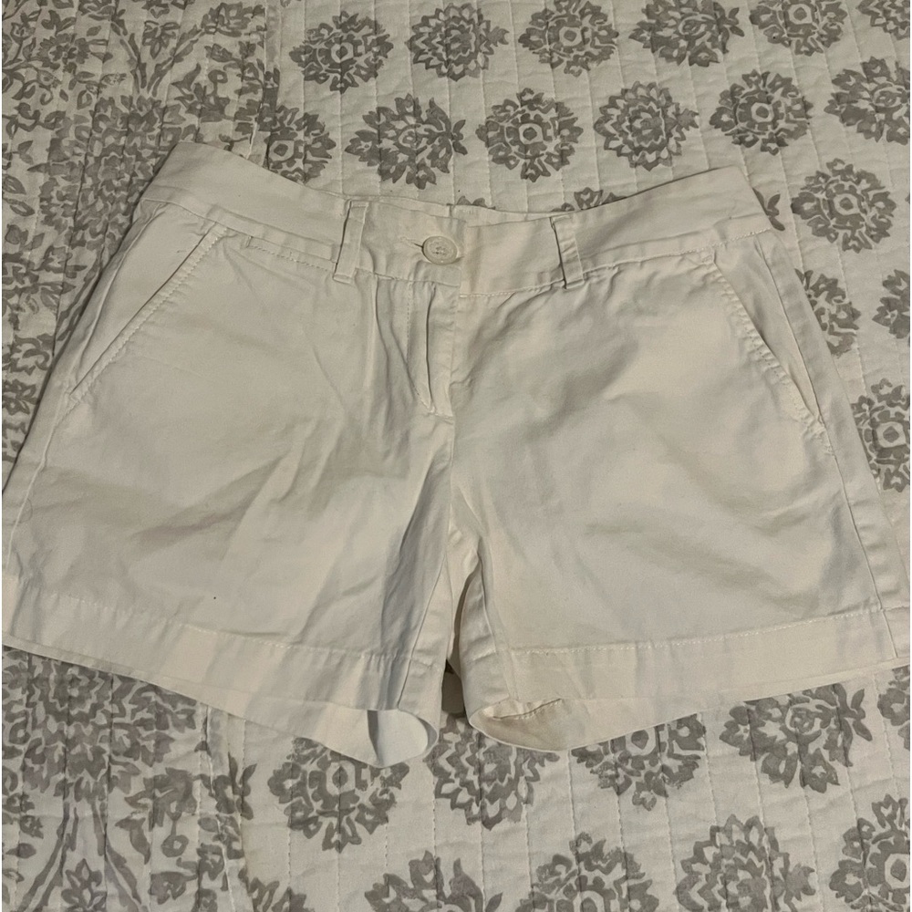 Loft white lowrise shorts